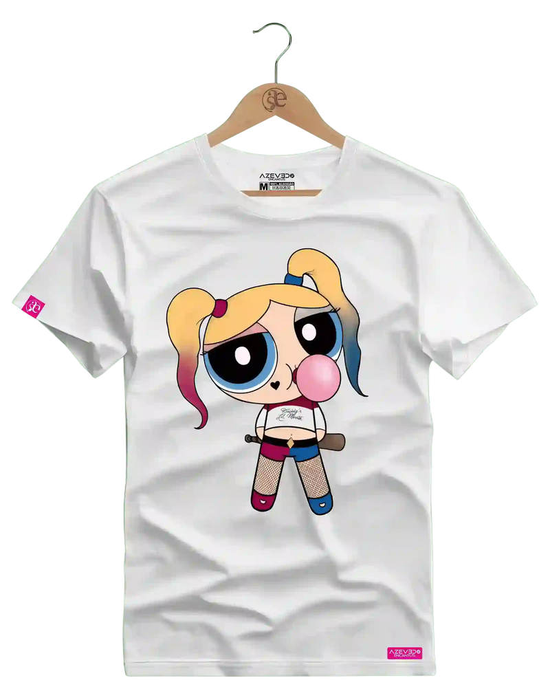 Camiseta Algodão Premium Estampa Alerquina Chiclete Fitness