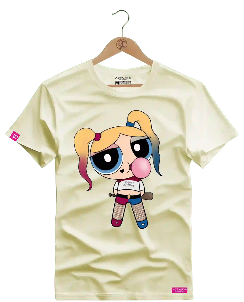Camiseta Algodão Premium Estampa Alerquina Chiclete Fitness