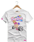 Camiseta Algodão Premium Estampa Barbie Fitness