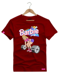 Camiseta Algodão Premium Estampa Barbie Fitness