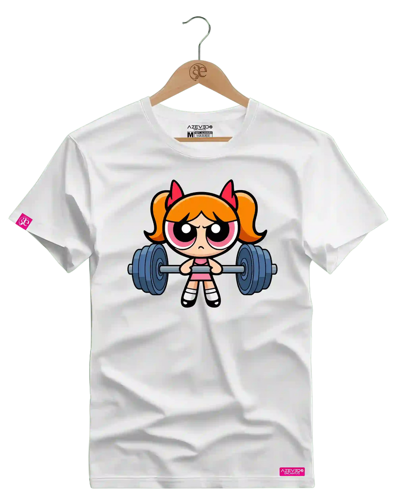 Camiseta Algodão Premium Estampa Florzinha Fitness