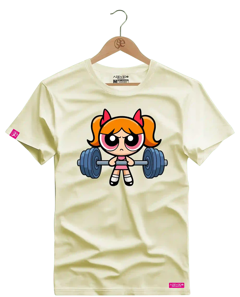 Camiseta Algodão Premium Estampa Florzinha Fitness