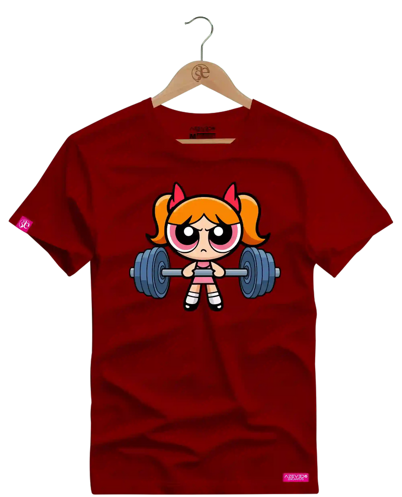 Camiseta Algodão Premium Estampa Florzinha Fitness