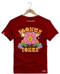 Camiseta Algodão Premium Estampa Flower Power Fitness