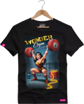 Camiseta Algodão Premium Estampa Mulher Maravilha GYM Fitness