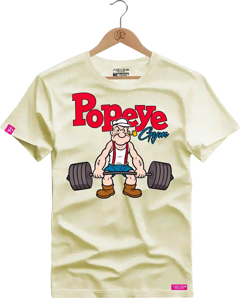 Camiseta Algodão Premium Estampa Popeye Fitness