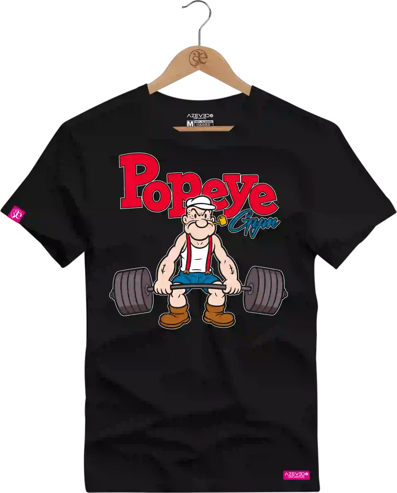 Camiseta Algodão Premium Estampa Popeye Fitness