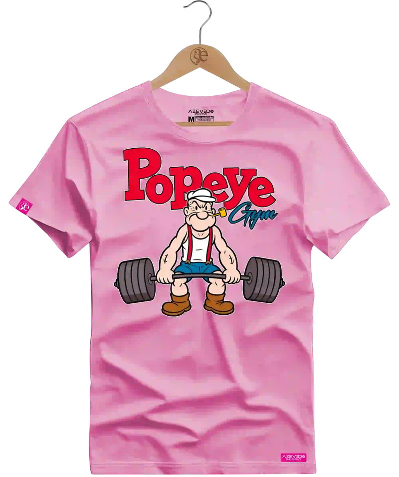 Camiseta Algodão Premium Estampa Popeye Fitness