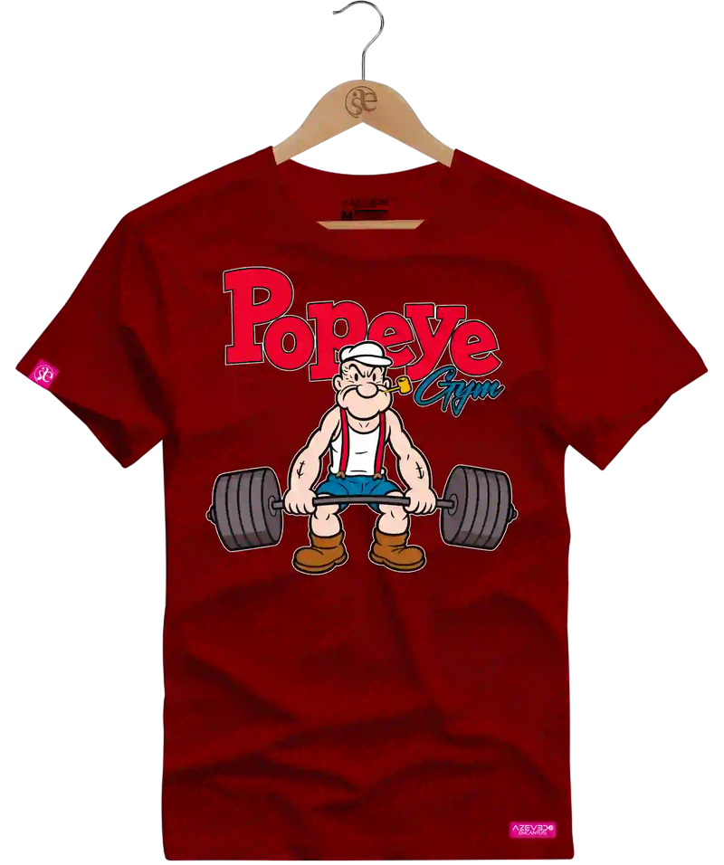 Camiseta Algodão Premium Estampa Popeye Fitness