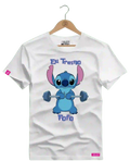 Camiseta Algodão Premium Estampa Stitch Fitness