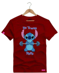Camiseta Algodão Premium Estampa Stitch Fitness