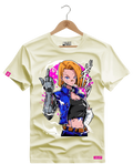 Camiseta Algodão Premium Android 18 - Azevedo Encantu's