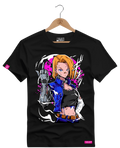 Camiseta Algodão Premium Android 18 - Azevedo Encantu's
