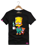 Camiseta Algodão Premium Estampa Bart Café - Azevedo Encantu's