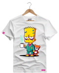 Camiseta Algodão Premium Estampa Bart Café - Azevedo Encantu's