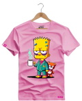 Camiseta Algodão Premium Estampa Bart Café - Azevedo Encantu's