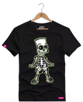 Camiseta Algodão Premium Estampa Bart Esqueleto - Azevedo Encantu's