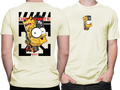 Camiseta Algodão Premium Estampa Bart Off White - Azevedo Encantu's