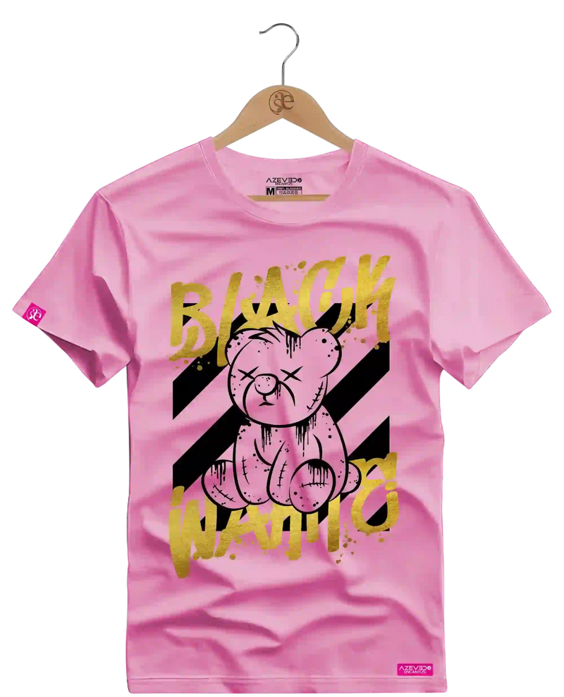 Camiseta Algodão Premium Estampa Black White - Azevedo Encantu's