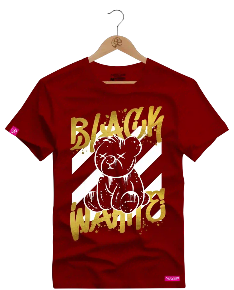 Camiseta Algodão Premium Estampa Black White - Azevedo Encantu's
