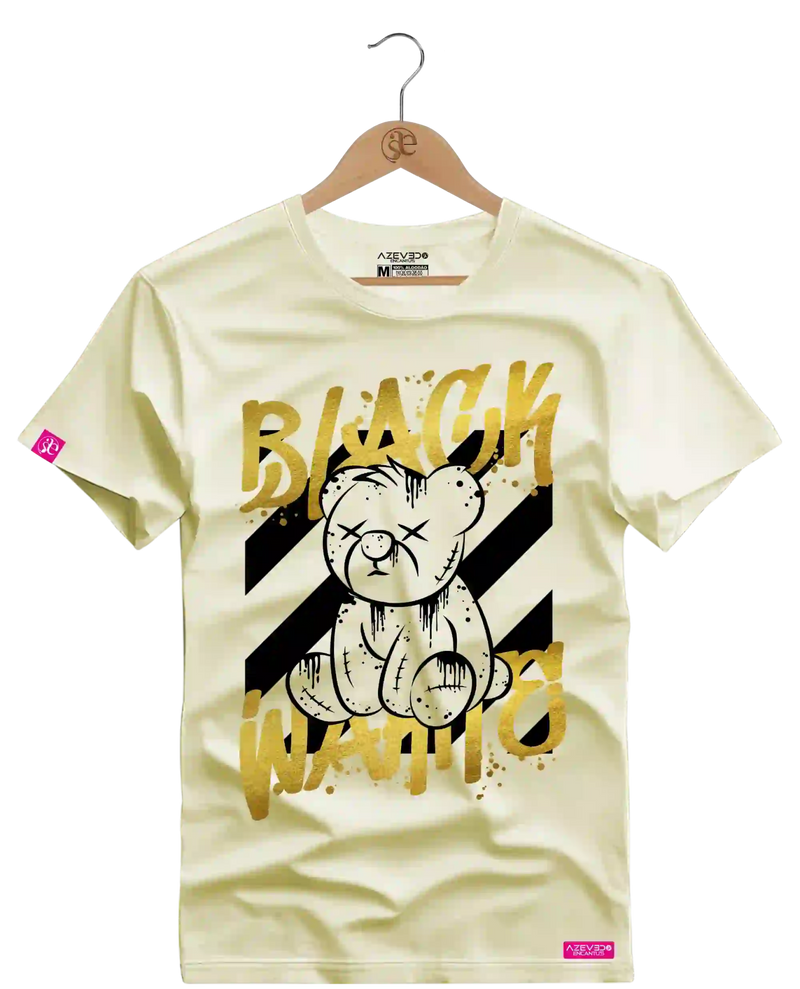 Camiseta Algodão Premium Estampa Black White - Azevedo Encantu's