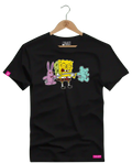 Camiseta Algodão Premium Estampa Bob Esponja Fitness - Azevedo Encantu's