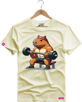 Camiseta Algodão Premium Estampa Capivara Fitness - Azevedo Encantu's