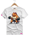 Camiseta Algodão Premium Estampa Capivara Fitness - Azevedo Encantu's