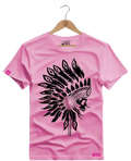 Camiseta Algodão Premium Estampa Caveira Índio - Azevedo Encantu's