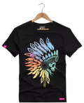 Camiseta Algodão Premium Estampa Caveira Índio - Azevedo Encantu's