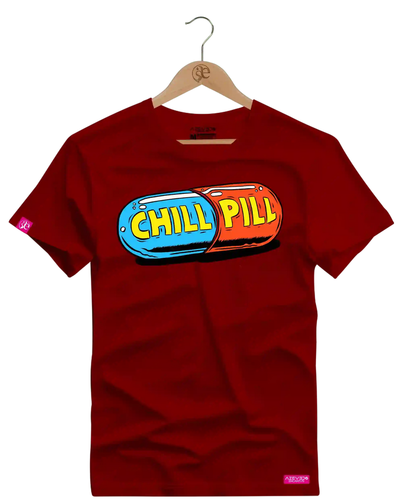 Camiseta Algodão Premium Estampa Chill Pill Fitness - Azevedo Encantu's