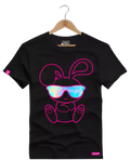 Camiseta Algodão Premium Estampa Coelho Óculos Contorno - Azevedo Encantu's