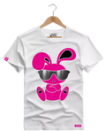 Camiseta Algodão Premium Estampa Coelho Óculos Escuro - Azevedo Encantu's