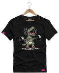 Camiseta Algodão Premium Estampa Dinossauro Fitness - Azevedo Encantu's