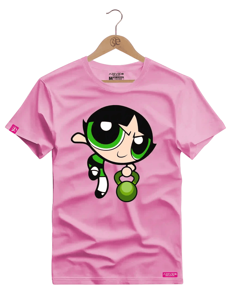 Camiseta Algodão Premium Estampa Docinho Kettlebell Fitness - Azevedo Encantu's