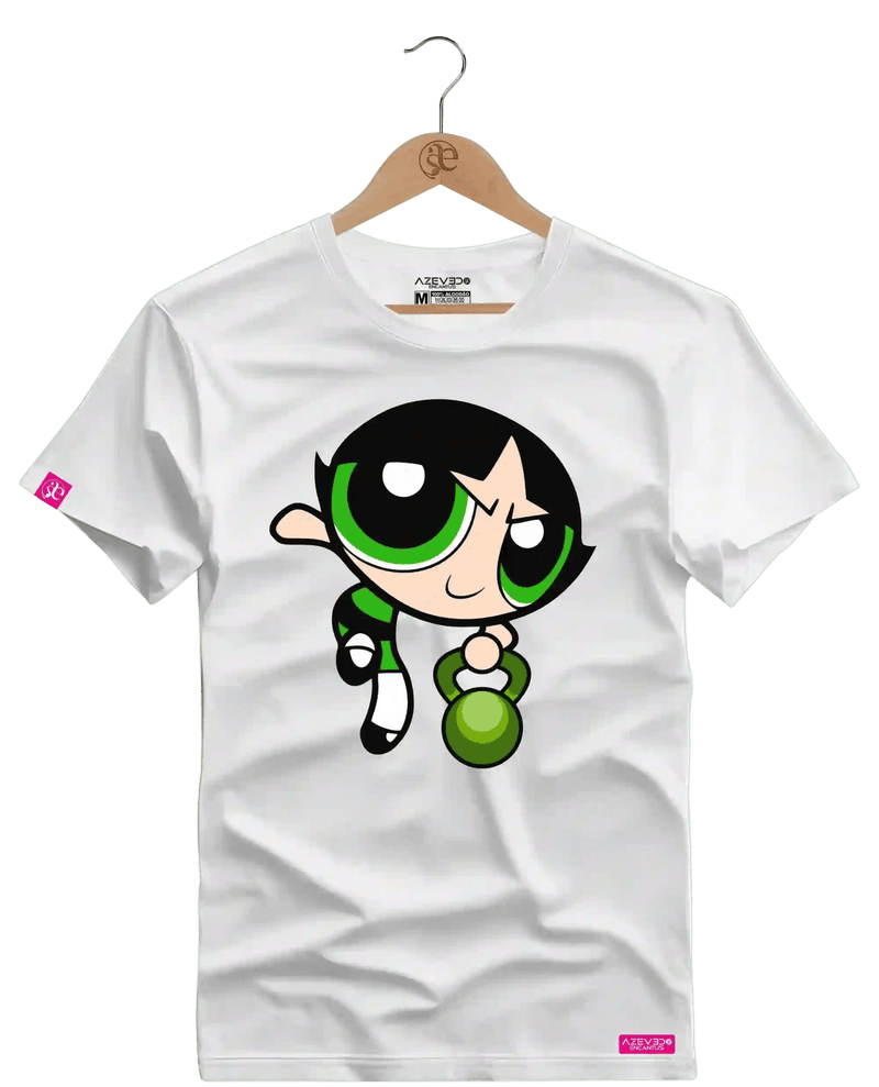 Camiseta Algodão Premium Estampa Docinho Kettlebell Fitness - Azevedo Encantu's