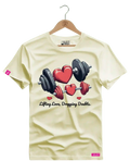 Camiseta Algodão Premium Estampa Fitness Lifting Love Dropping Doubts - Azevedo Encantu's