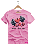 Camiseta Algodão Premium Estampa Fitness Lifting Love Dropping Doubts - Azevedo Encantu's