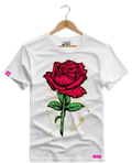 Camiseta Algodão Premium Estampa Flower Rose - Azevedo Encantu's