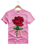 Camiseta Algodão Premium Estampa Flower Rose - Azevedo Encantu's