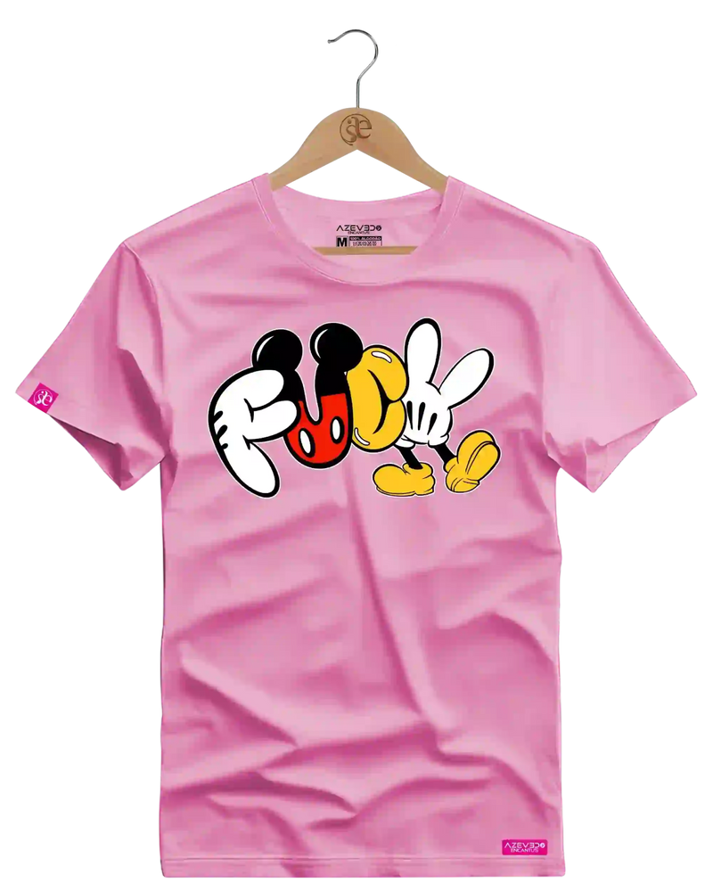 Camiseta Algodão Premium Estampa Fuck Mickey - Azevedo Encantu's