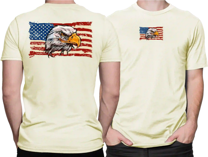 Camiseta Algodão Premium Estampa Gavião USA - Azevedo Encantu's