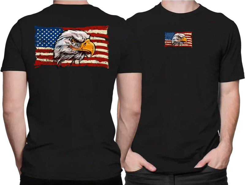 Camiseta Algodão Premium Estampa Gavião USA - Azevedo Encantu's