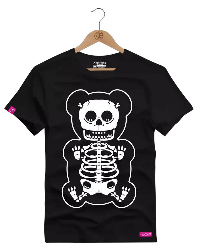Camiseta Algodão Premium Estampa Geleia Caveira - Azevedo Encantu's
