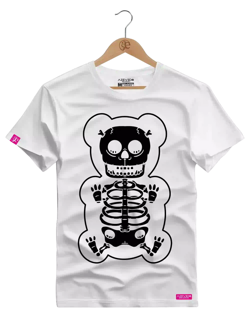 Camiseta Algodão Premium Estampa Geleia Caveira - Azevedo Encantu's