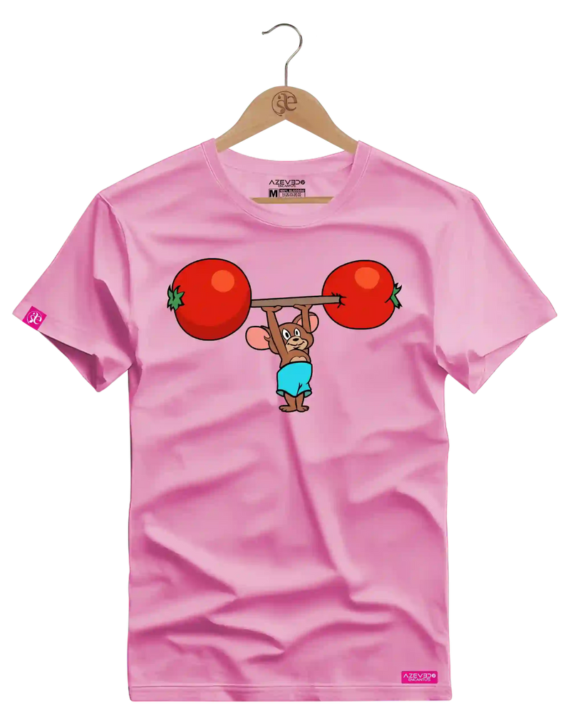 Camiseta Algodão Premium Estampa Jerry Fitness - Azevedo Encantu's