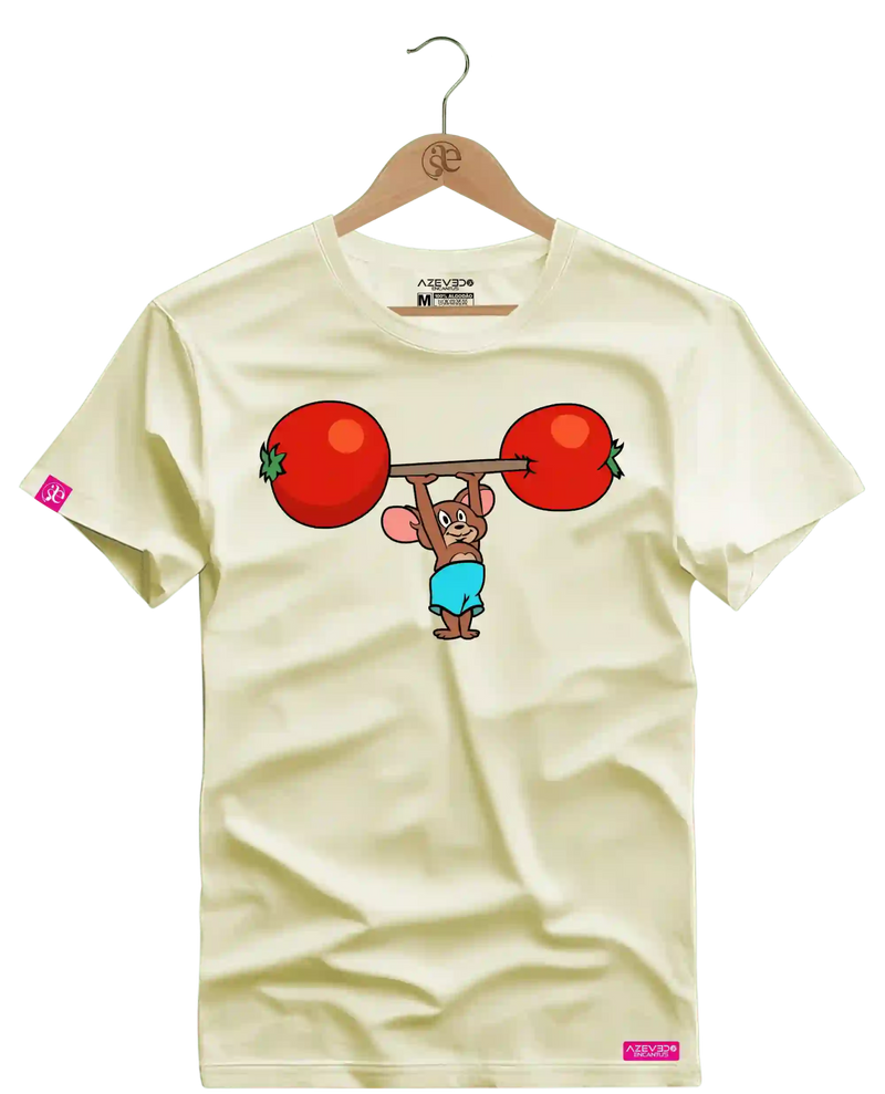 Camiseta Algodão Premium Estampa Jerry Fitness - Azevedo Encantu's