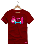 Camiseta Algodão Premium Estampa Kit Fitness - Azevedo Encantu's