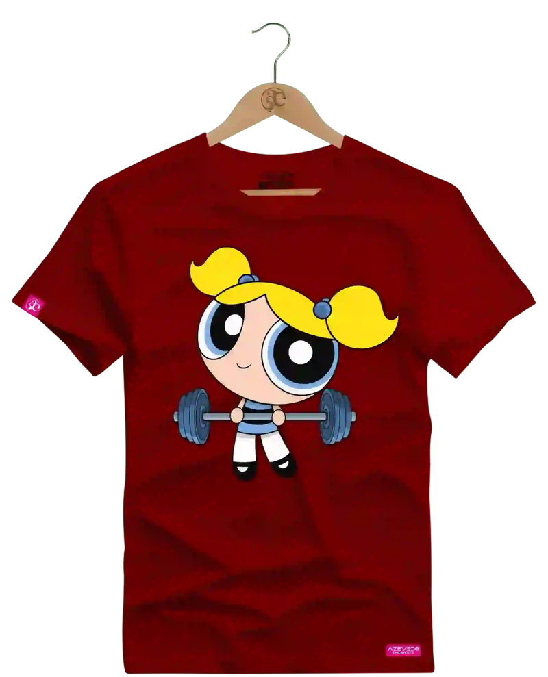 Camiseta Algodão Premium Estampa Lindinha Barra Fitness - Azevedo Encantu's