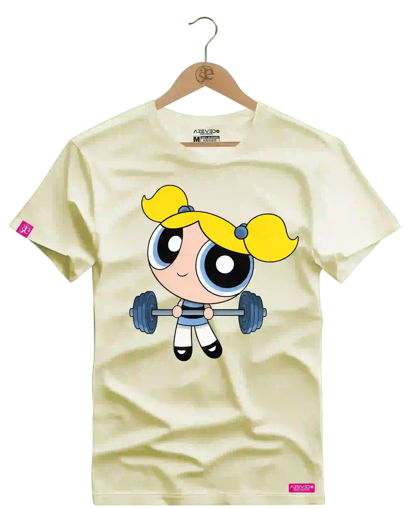 Camiseta Algodão Premium Estampa Lindinha Barra Fitness - Azevedo Encantu's